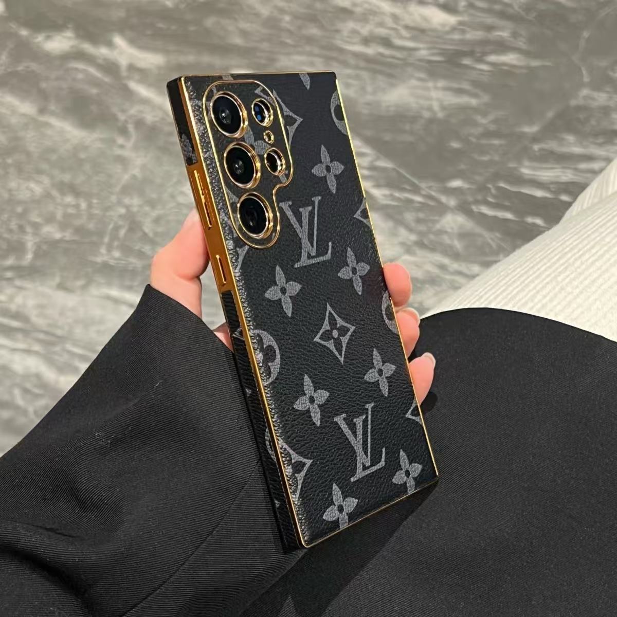 Leather Samsung Wallet Case-Litchi Pattern