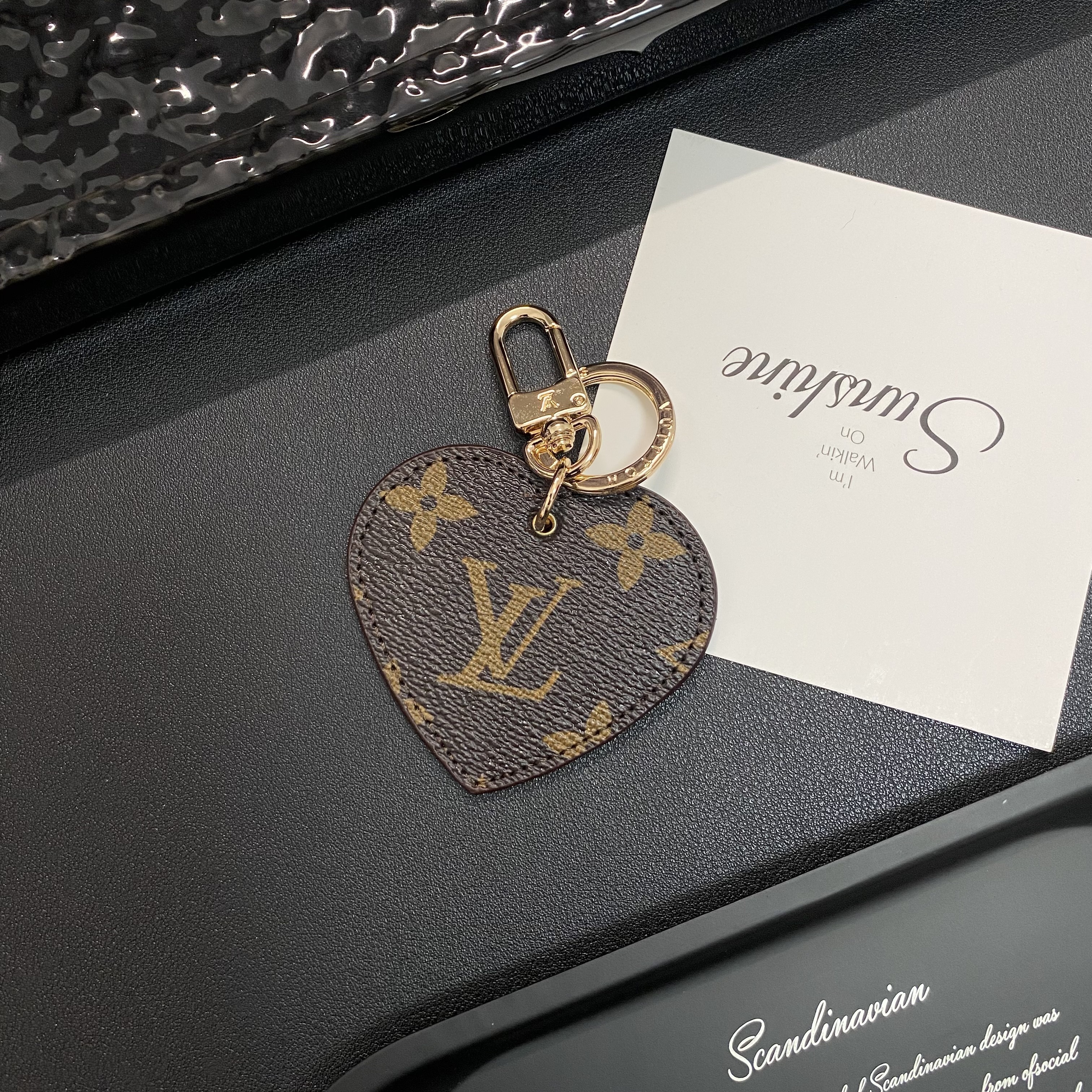 Louis Vuitton, Gucci Heart Keychain