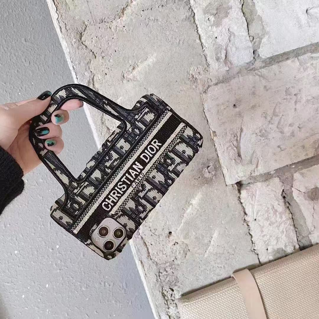 Dior Embroidered iPhone Hand Case