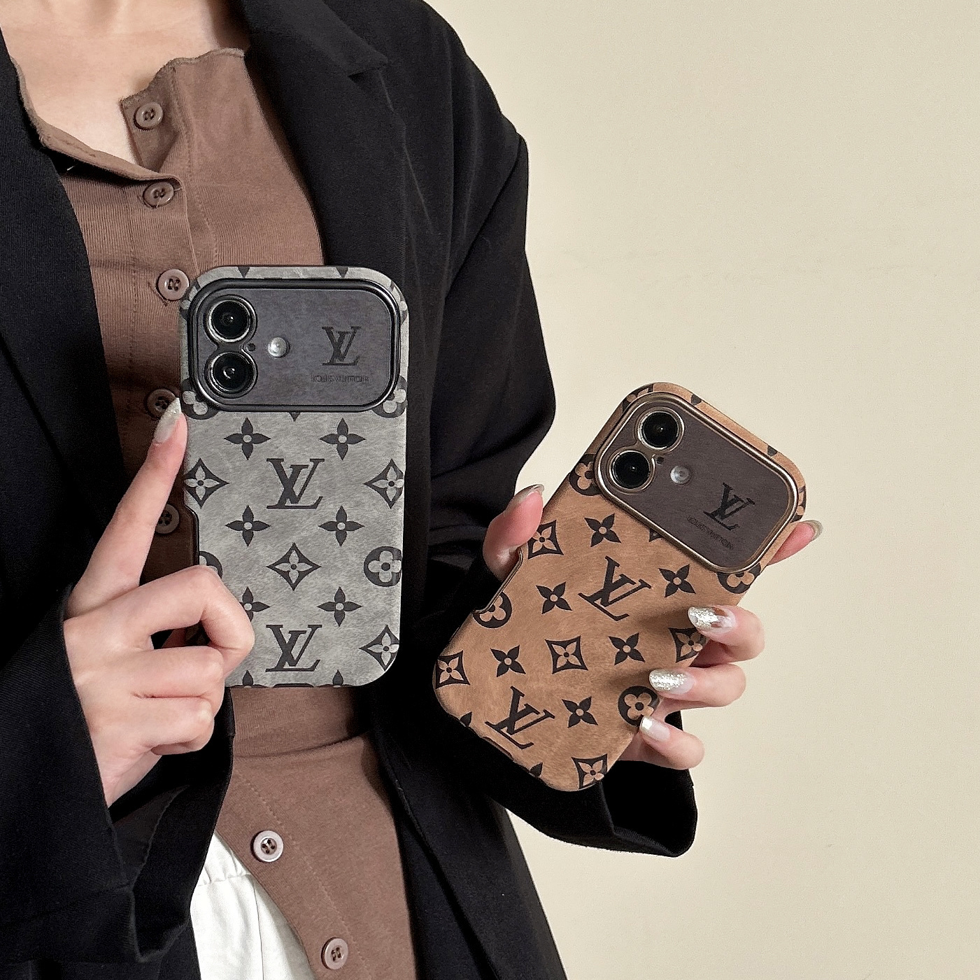 Louis Vuitton Velvet Vintage Leather iPhone Case
