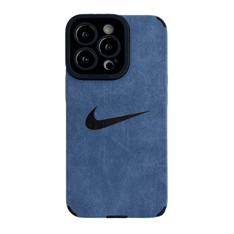 Simple Fashion N-K Suede leather iphone Case