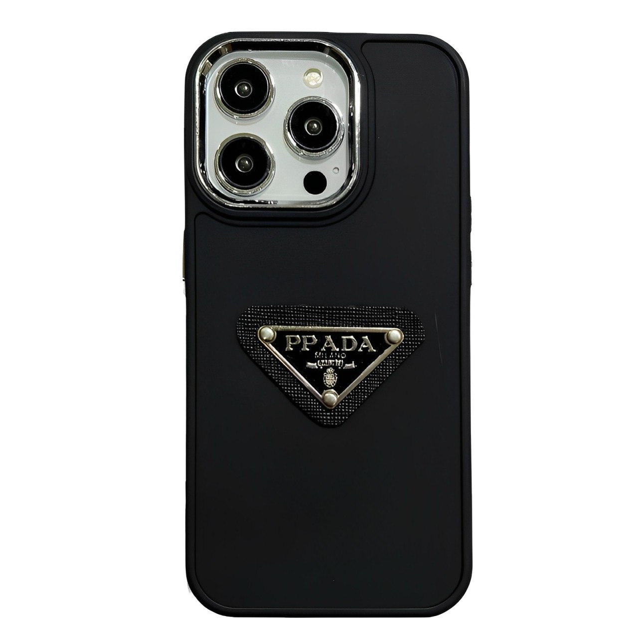 Simple Metal Triangle Label PR iPhone Case