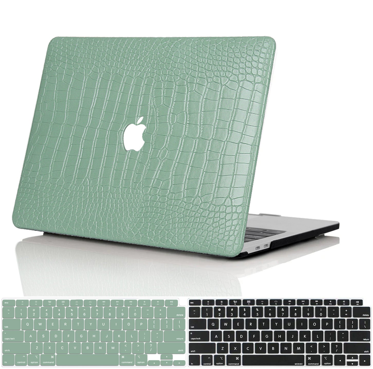 Faux Crocodile Mint Green MacBook Case-BELKCASE