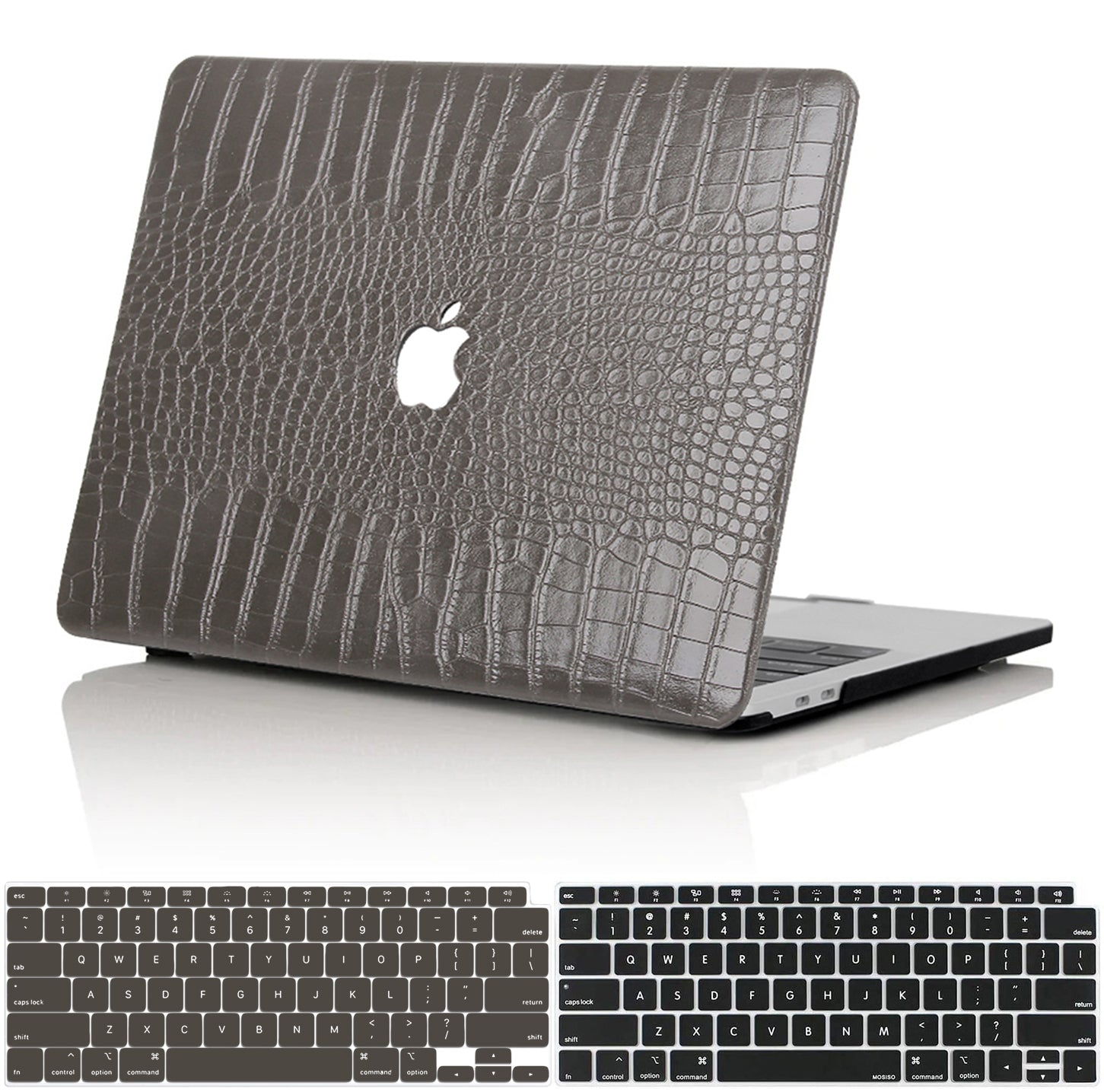 Faux Crocodile Space Grey MacBook Case-BELKCASE