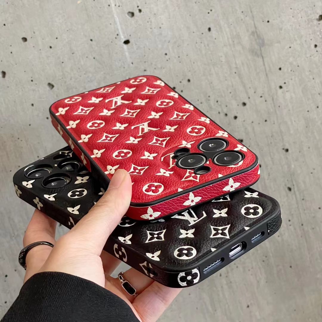 Monogram Leather iPhone Case - Soft Cushion
