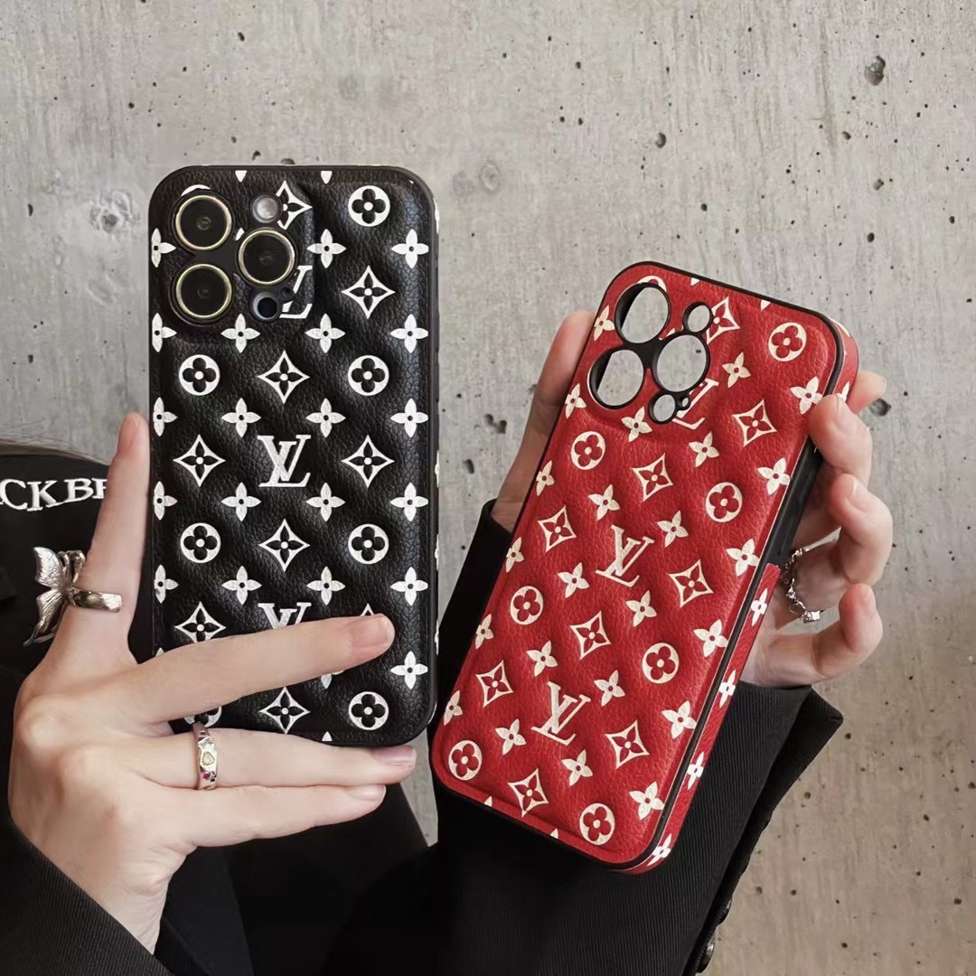 Monogram Leather iPhone Case - Soft Cushion