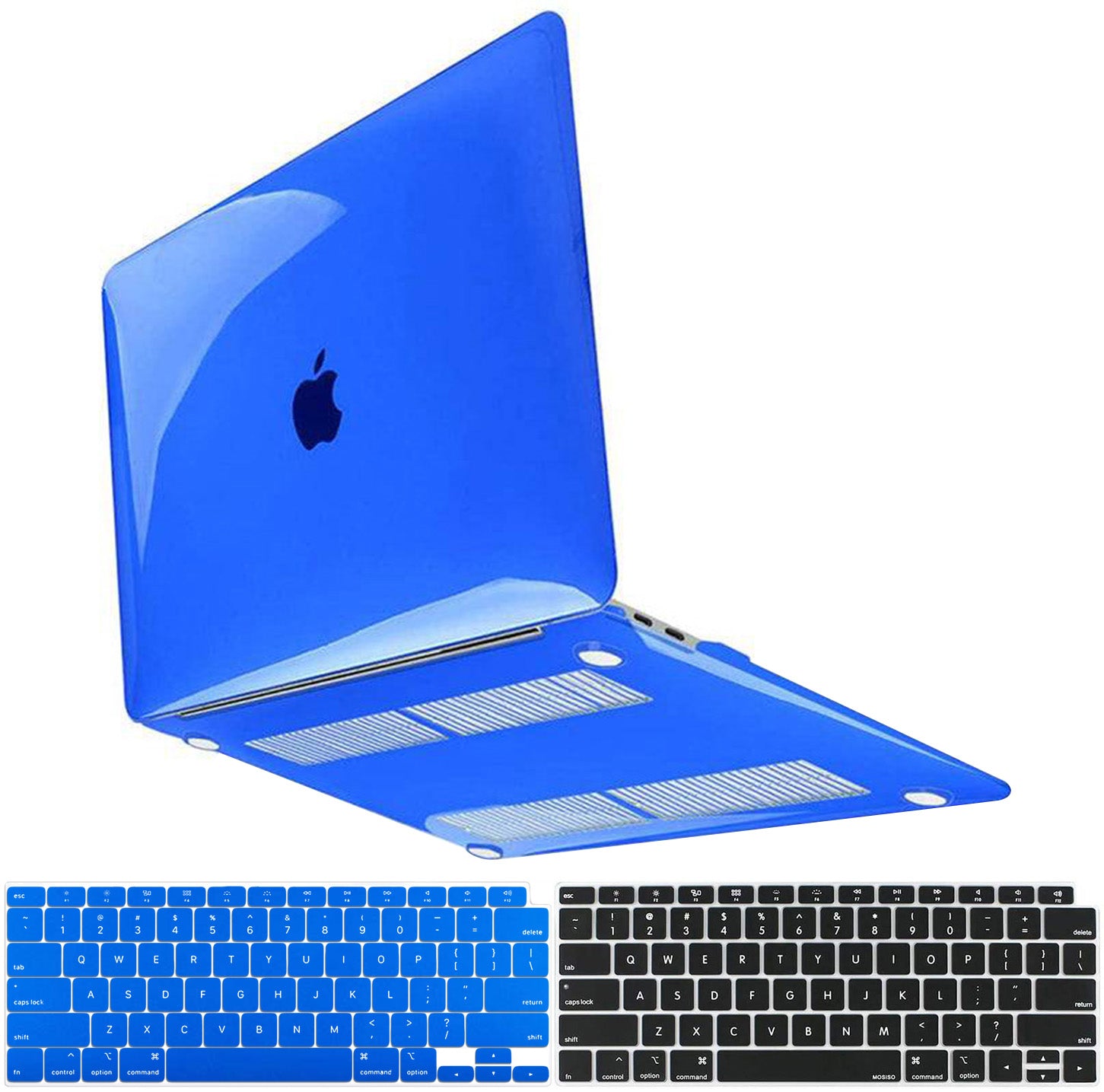 Transparent blue Macbook case customizable-BELKCASE