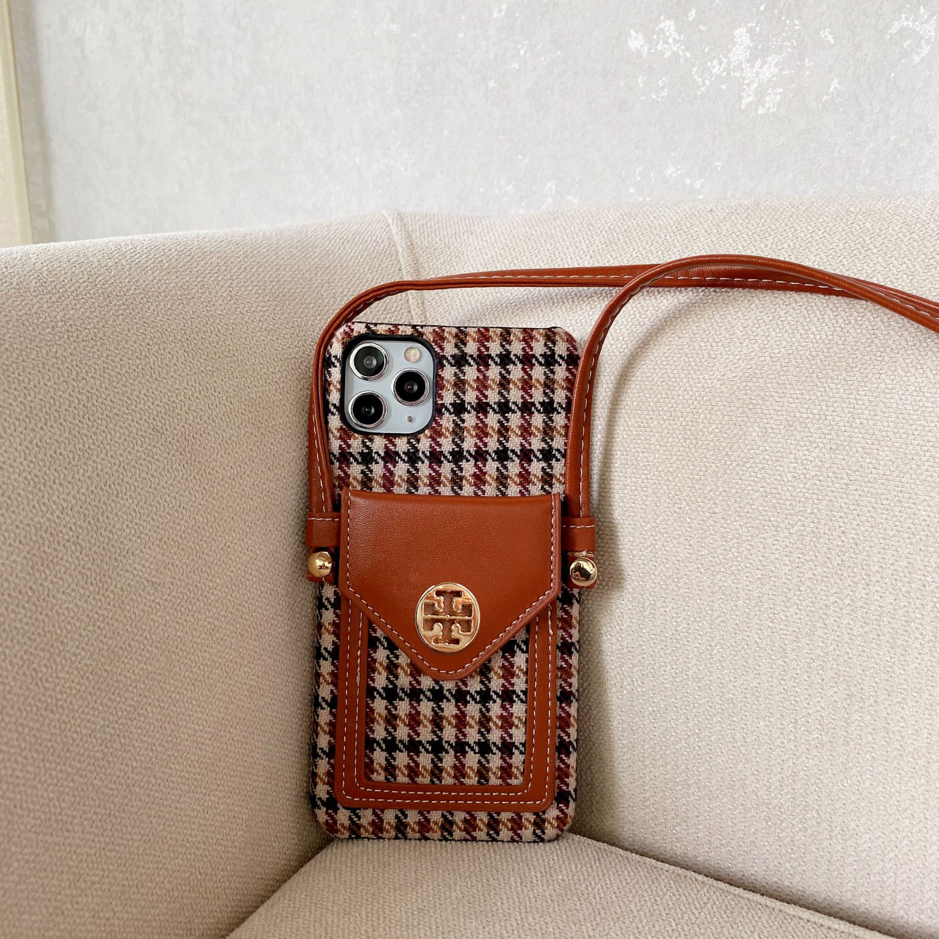 Leather iPhone Wallet Case With Crossbody Strap-BELKCASE