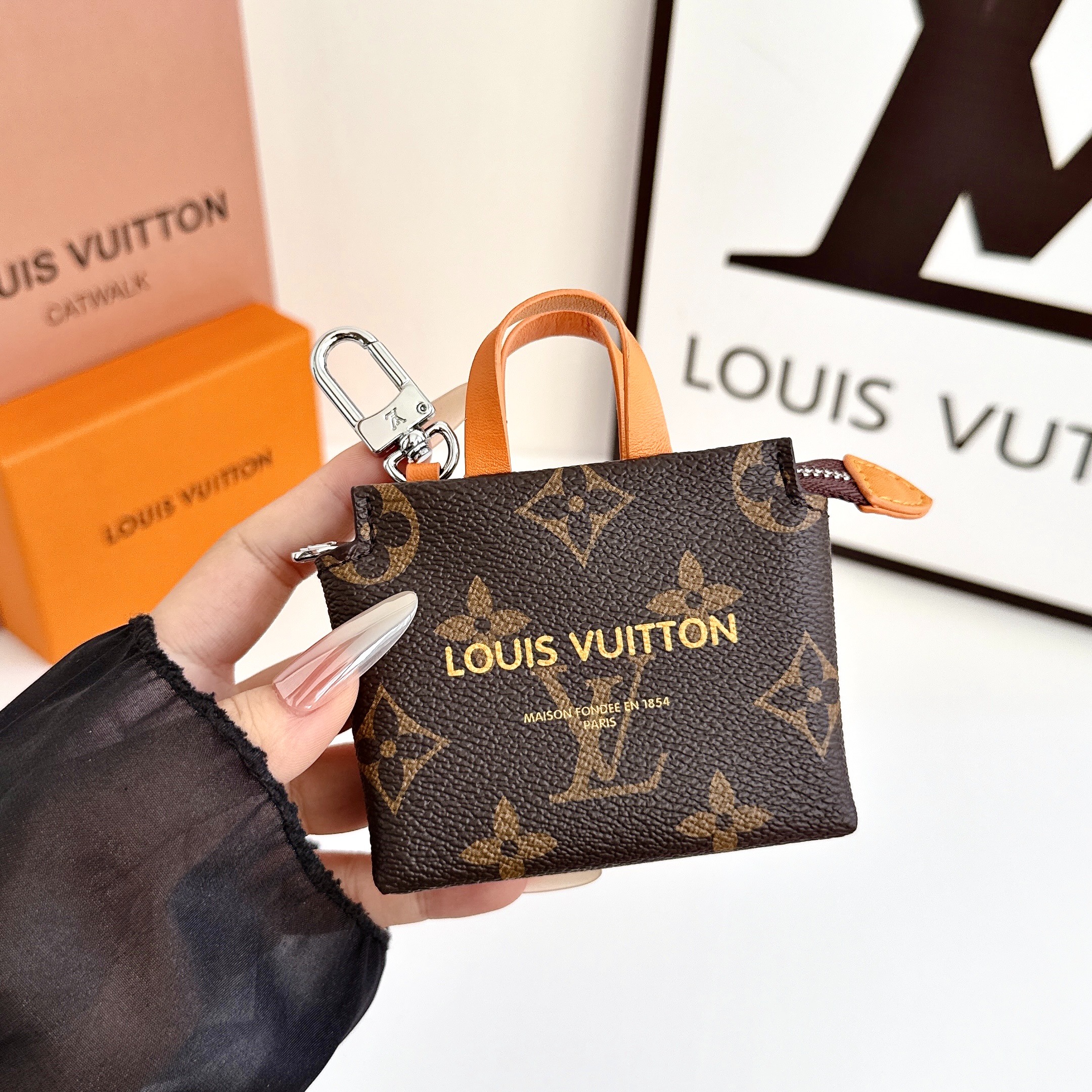 Louis Vuitton Mini Shopping Bag Coin Purse & Multifunctional Storage Pouch Key Case