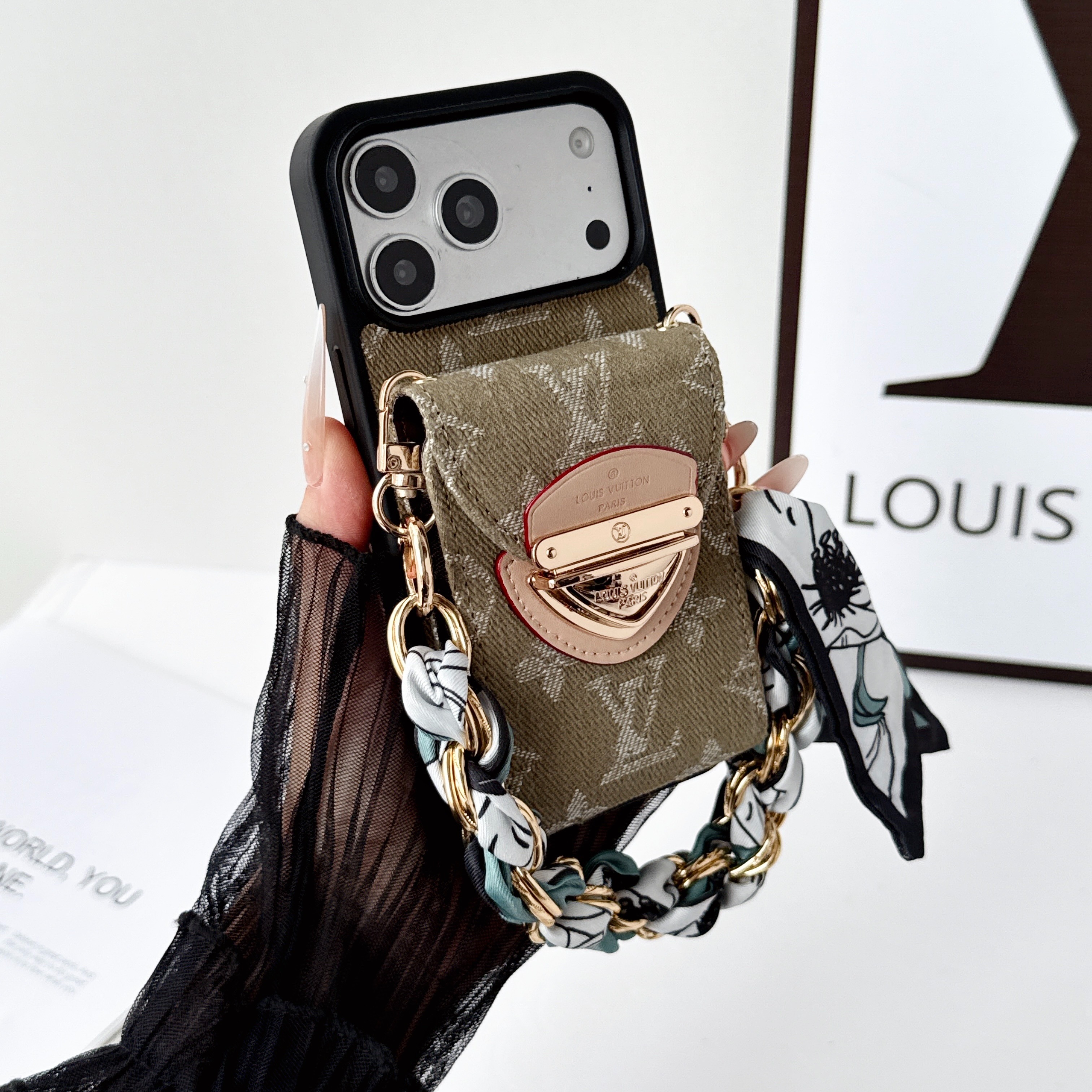 Louis Vuitton Accordion Wristlet iPhone Wallet Case