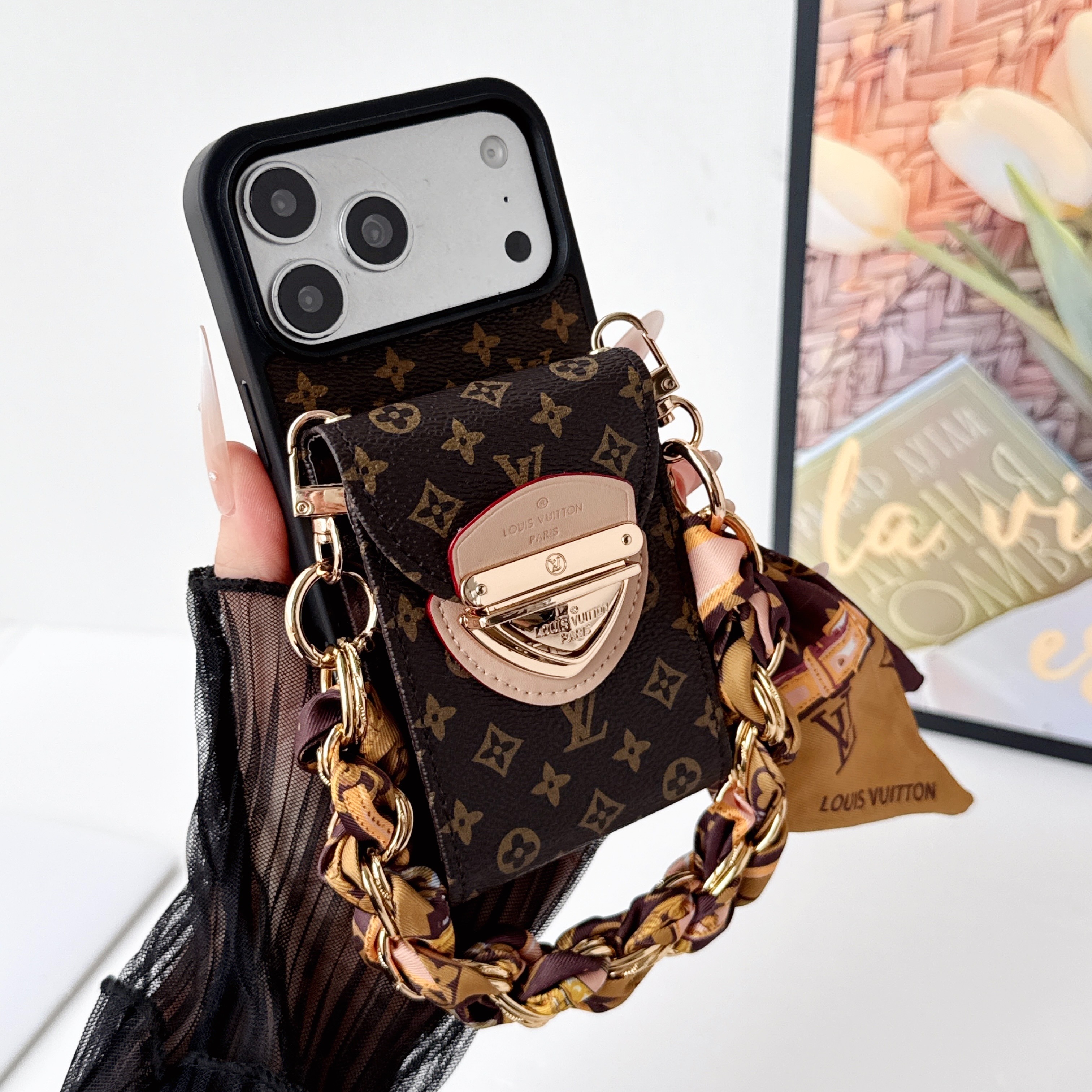 Louis Vuitton Accordion Wristlet iPhone Wallet Case