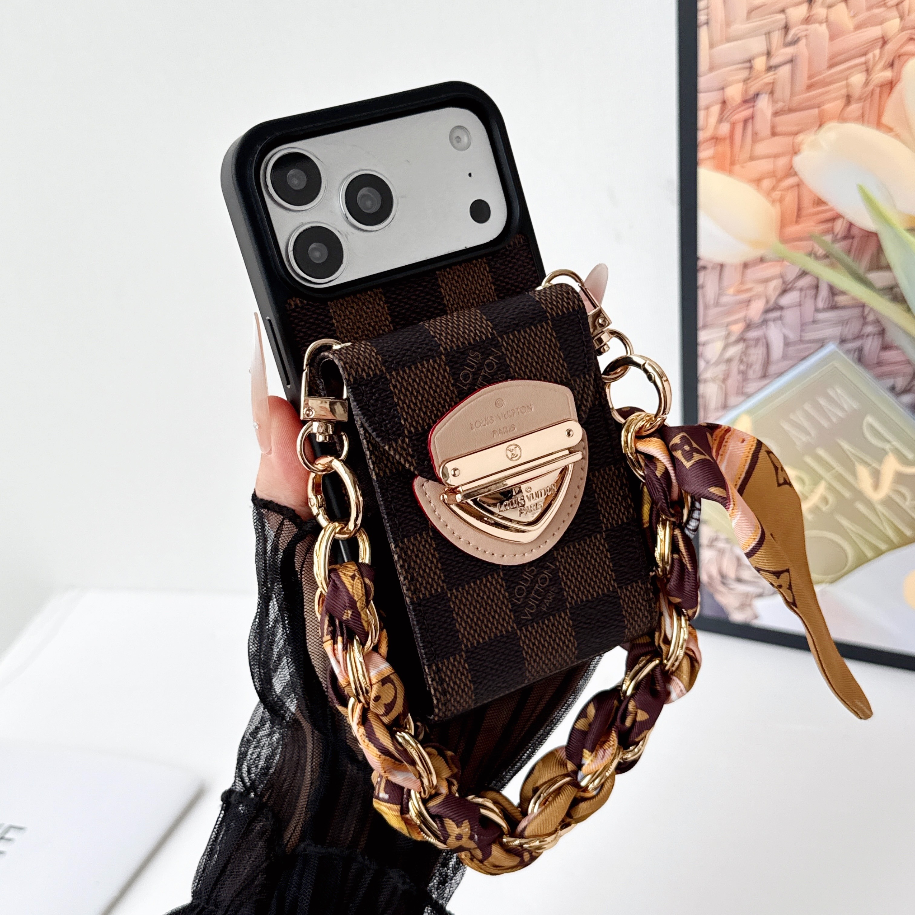 Louis Vuitton Accordion Wristlet iPhone Wallet Case