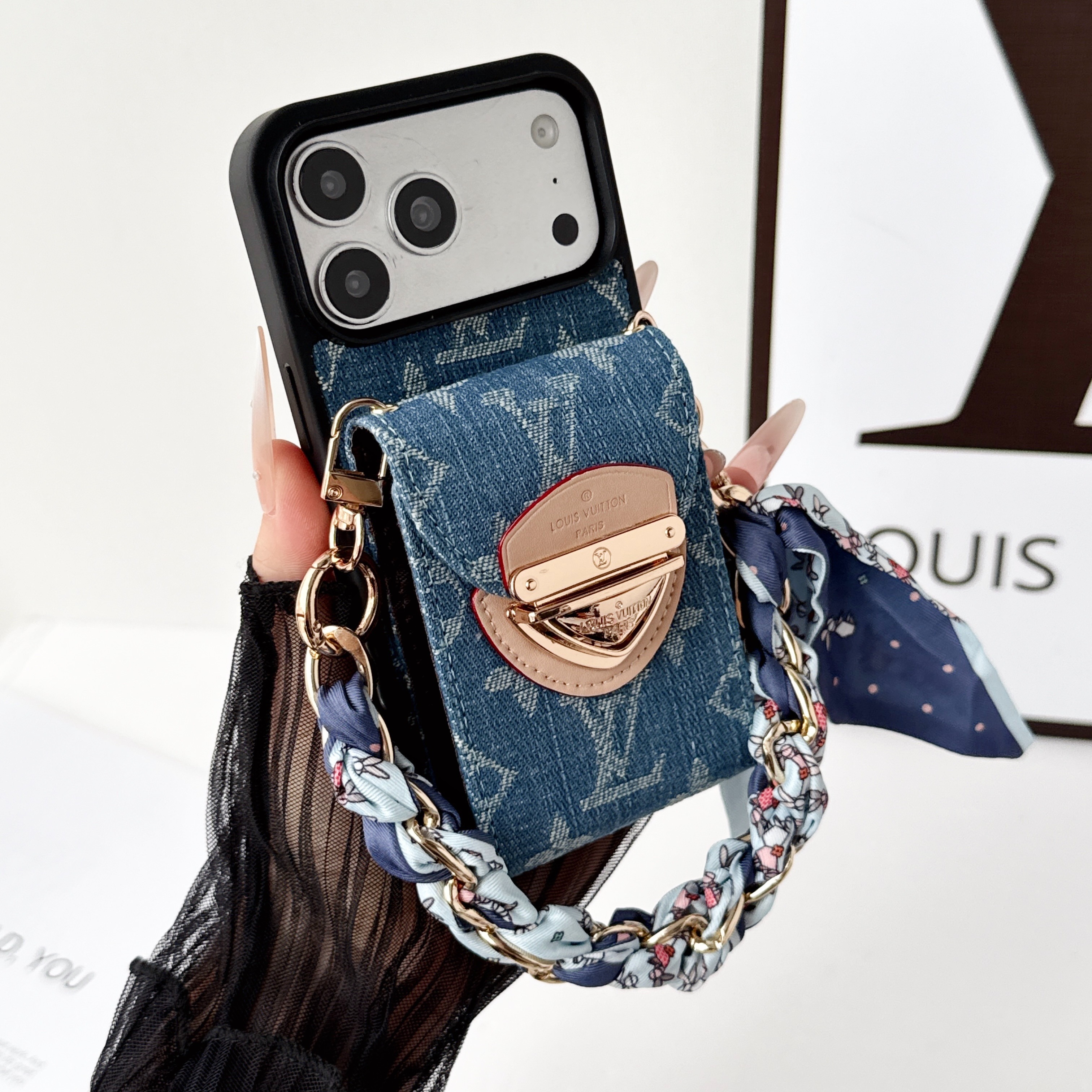 Louis Vuitton Accordion Wristlet iPhone Wallet Case