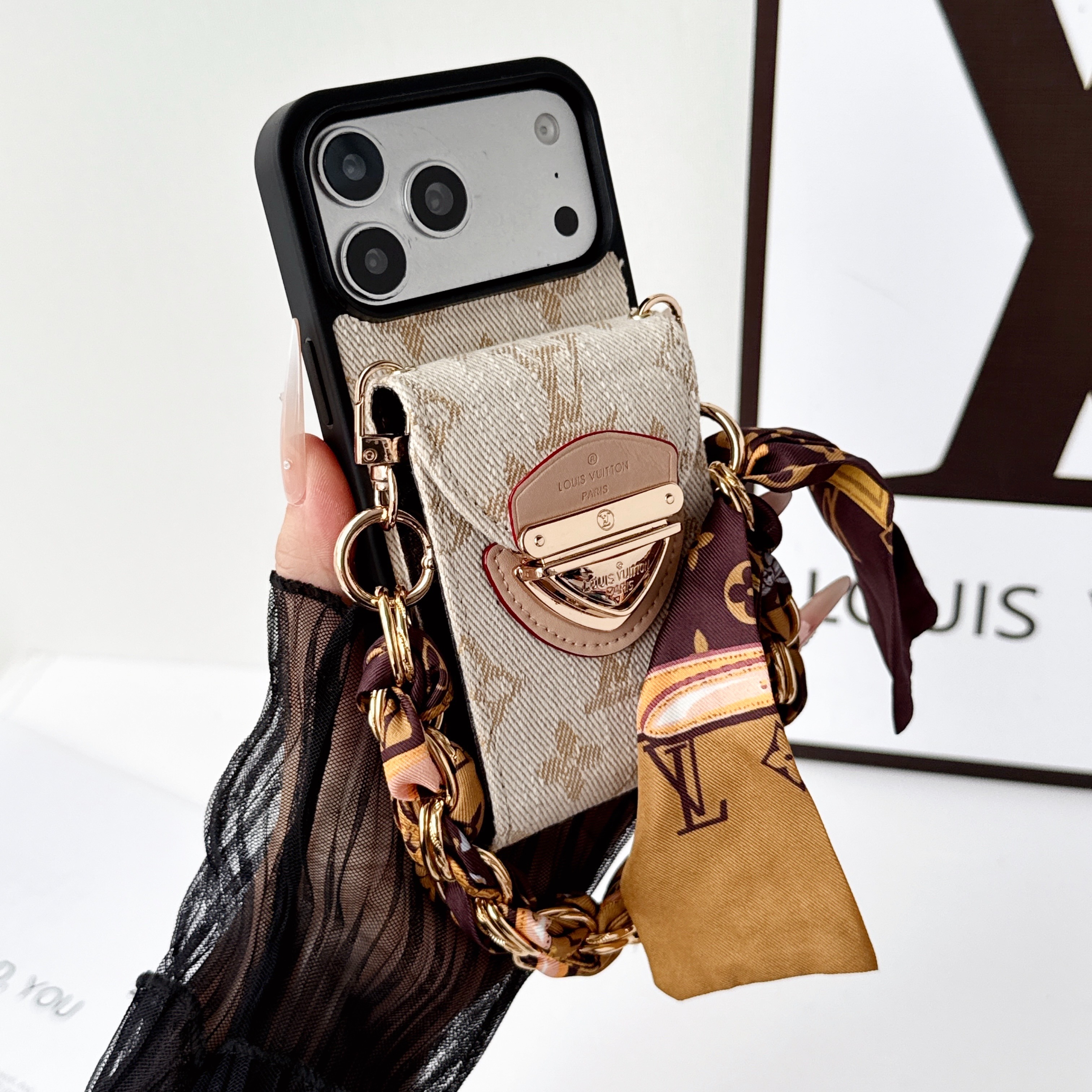 Louis Vuitton Accordion Wristlet iPhone Wallet Case