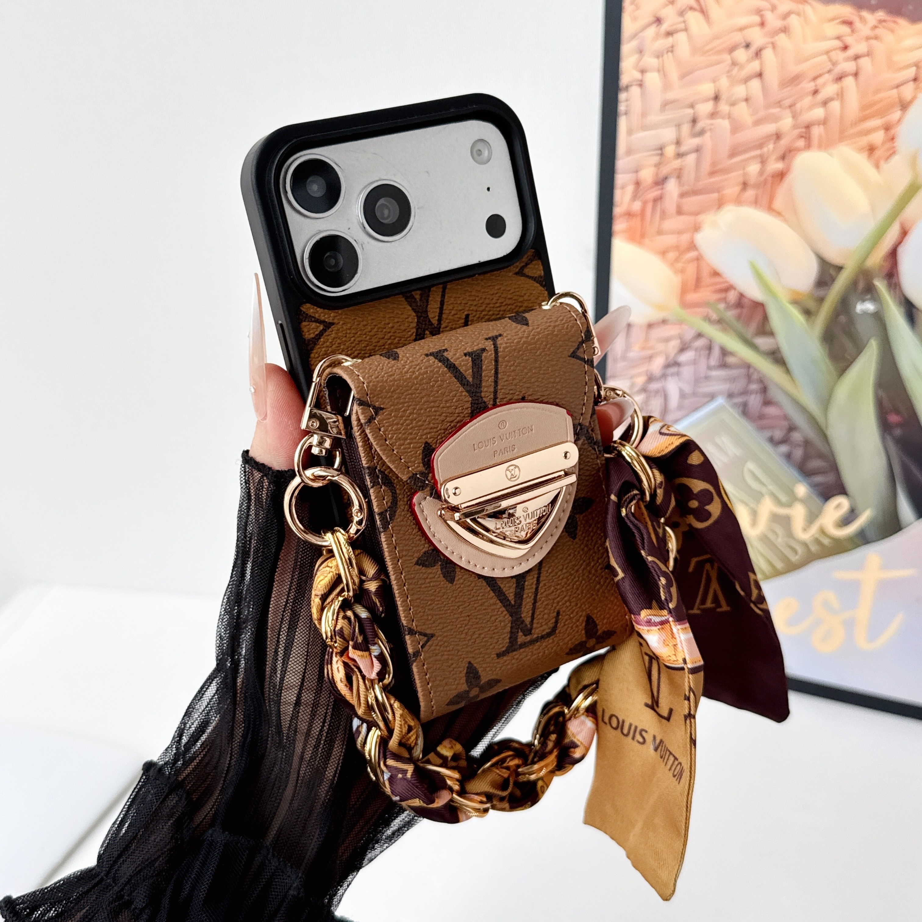 Louis Vuitton Accordion Wristlet iPhone Wallet Case
