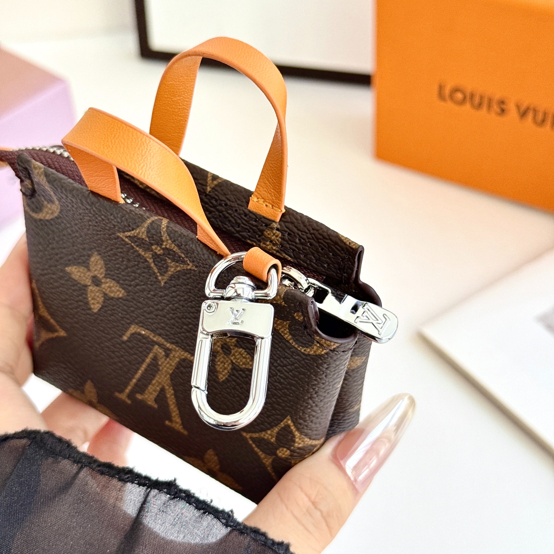 Louis Vuitton Mini Shopping Bag Coin Purse & Multifunctional Storage Pouch Key Case