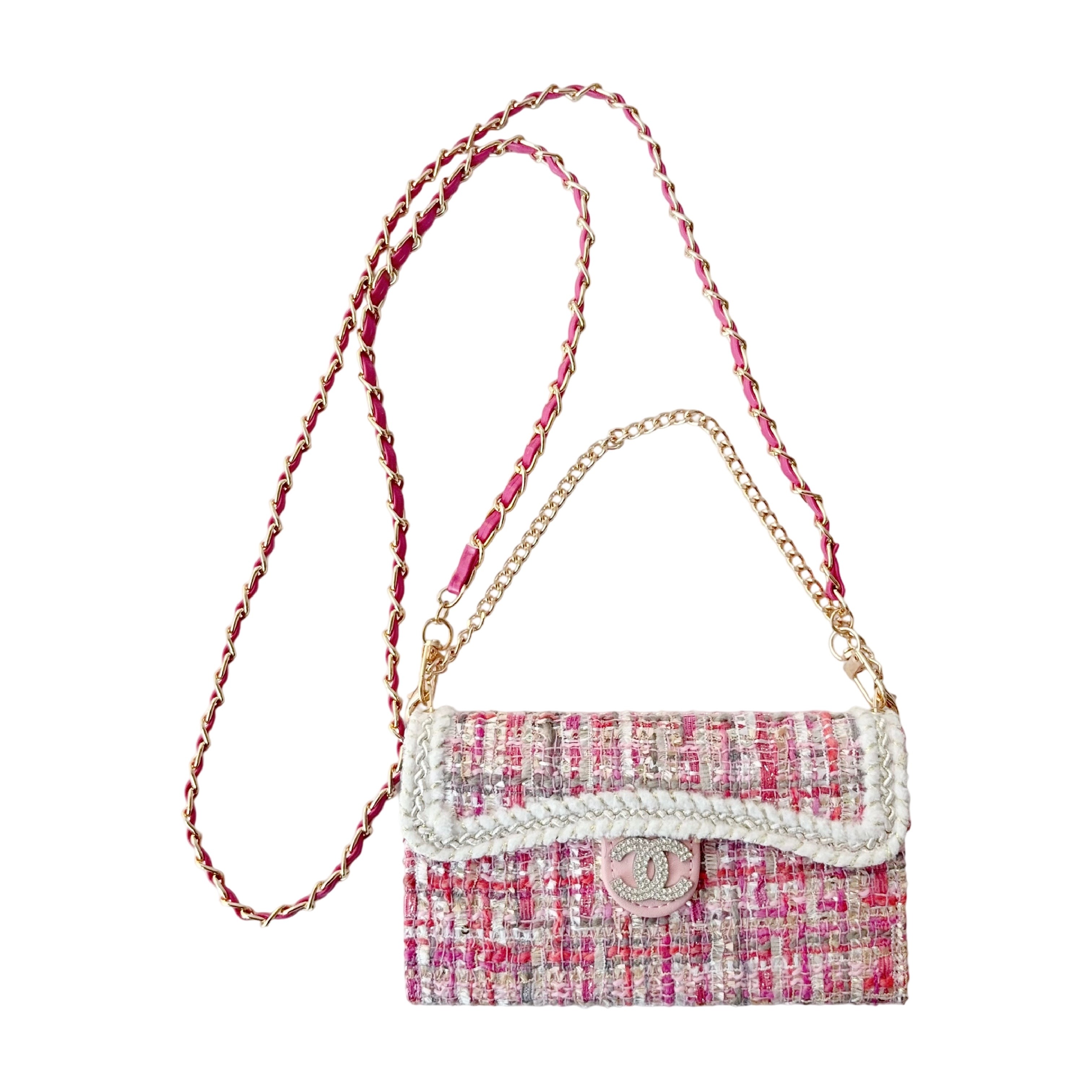 Chanel Embroidered and Woven Luxurious Soft iPhone Wallet Case
