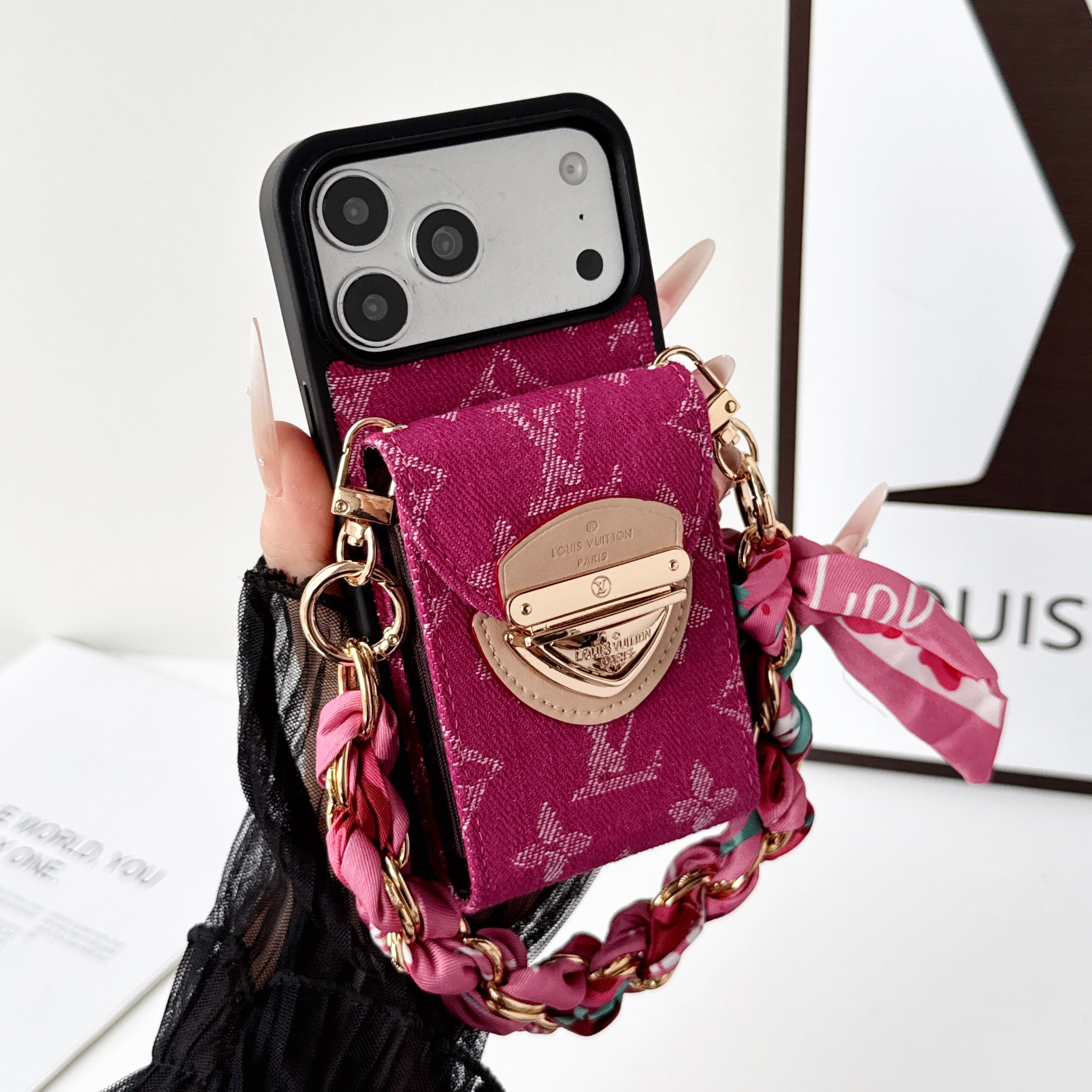 Louis Vuitton Accordion Wristlet iPhone Wallet Case