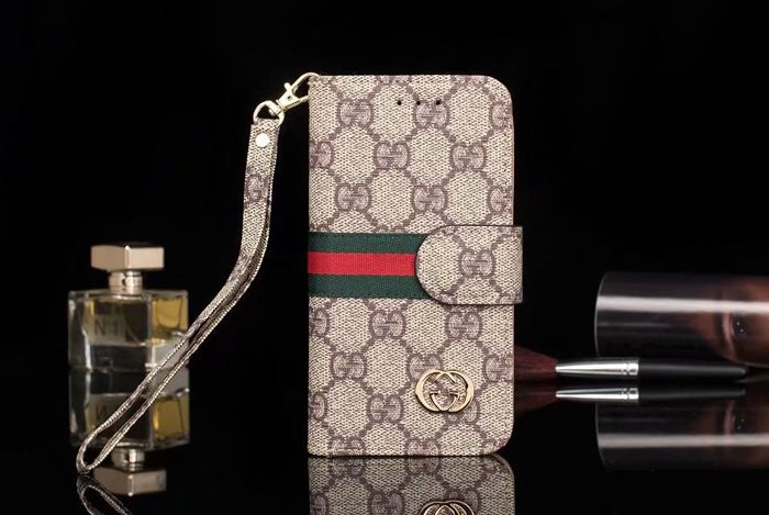 Gucci Leather iPhone Wallet Case