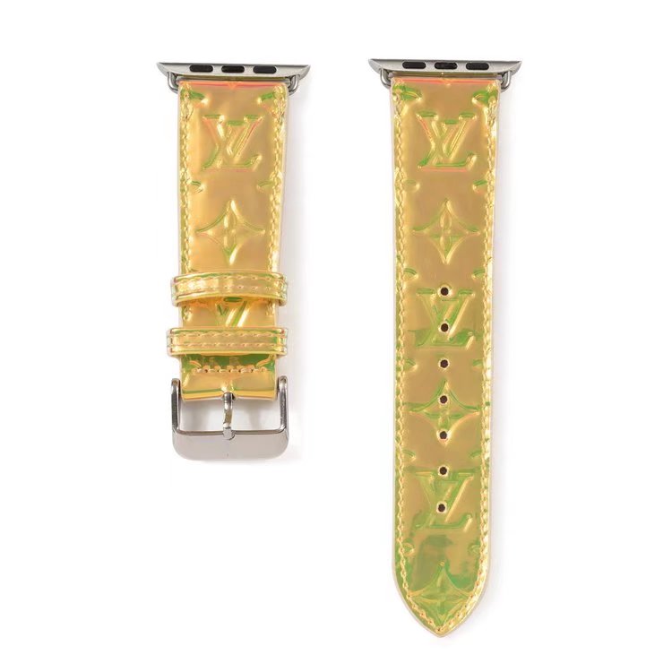 Louis Vuitton holographic luxury leather Apple Watch Bands