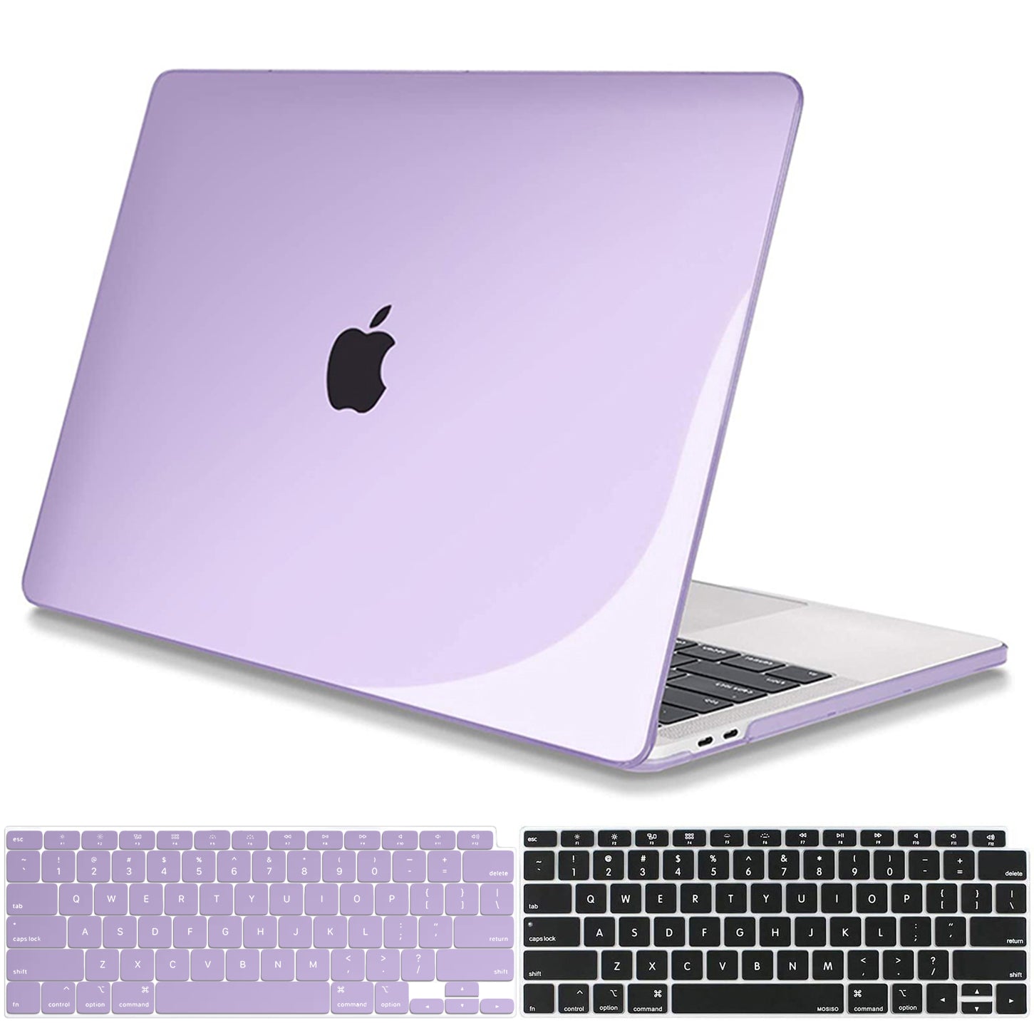 Transparent Purple Macbook case customizable-BELKCASE