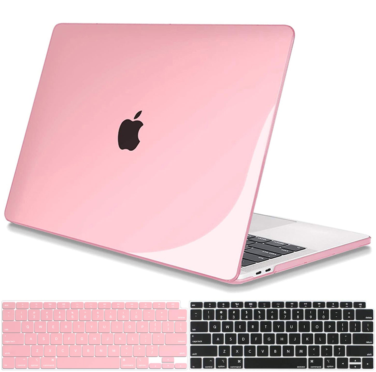 Transparent pink Macbook case customizable-BELKCASE