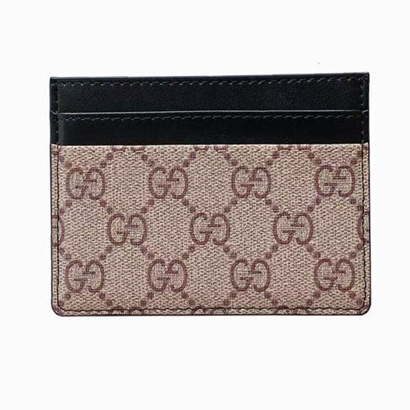 Classic GC Black Leather Wallet Card Holder