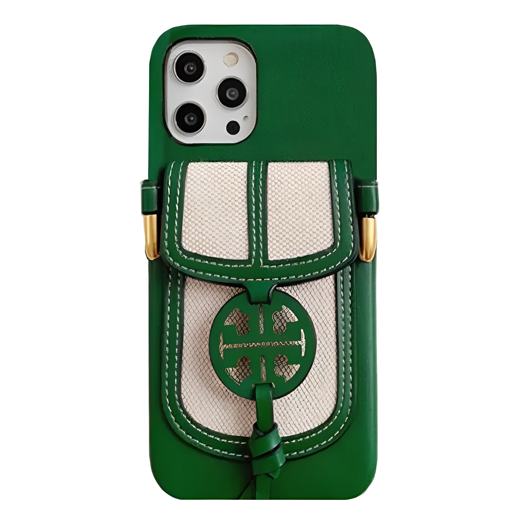 Retro Leather iPhone Wallet Case With Crossbody Strap-BELKCASE