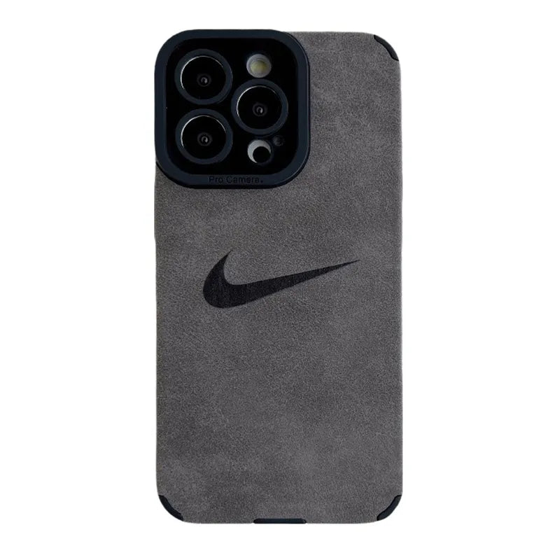 Simple Fashion N-K Suede leather iphone Case