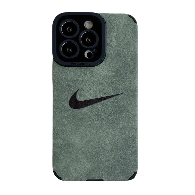 Simple Fashion N-K Suede leather iphone Case