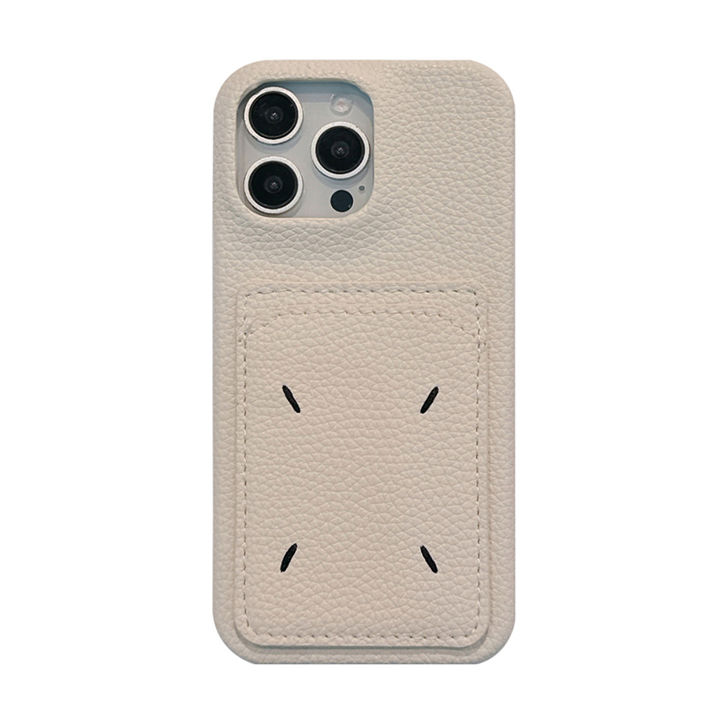 Luxury Leather M iPhone Wallet Case