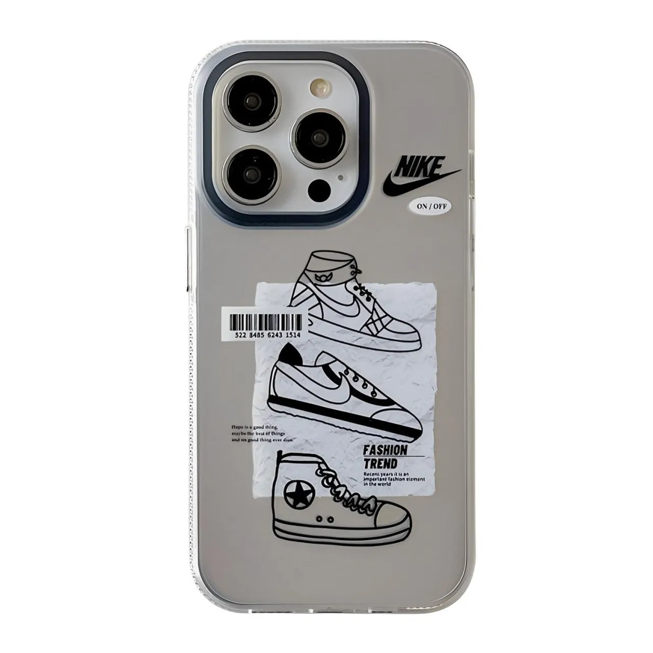 Electroplated Silver Black Stripe iPhone Cases-BELKCASE