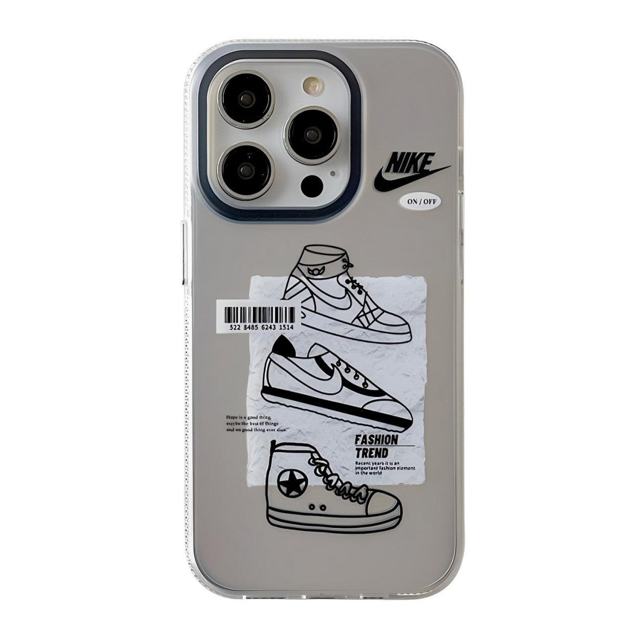 Electroplated Silver Black Stripe iPhone Case -BELKCASE