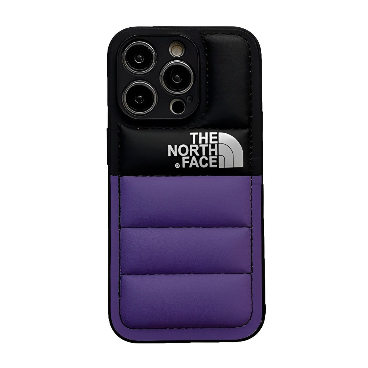 Colorblock Down Jacket iPhone Case