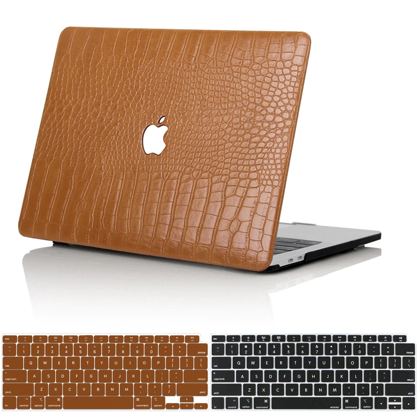 Faux Crocodile Brown MacBook Case-BELKCASE