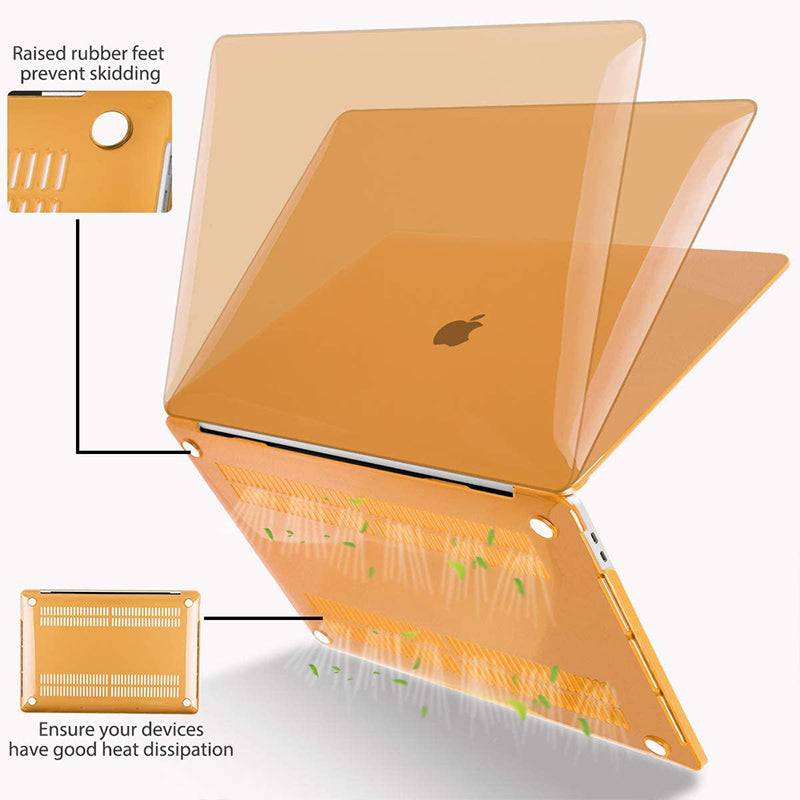 Transparent orange  Macbook case customizable-BELKCASE