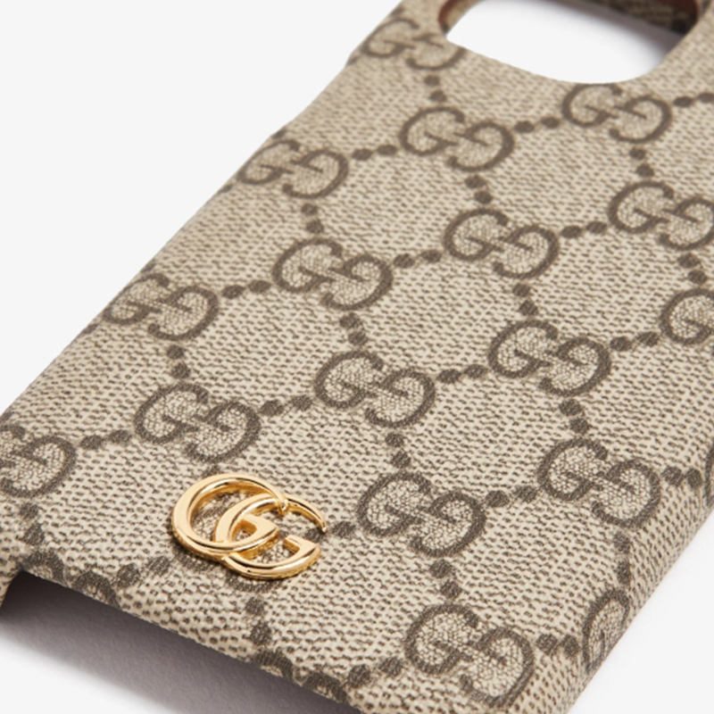 Classic Luxurious Leather GG iPhone Case