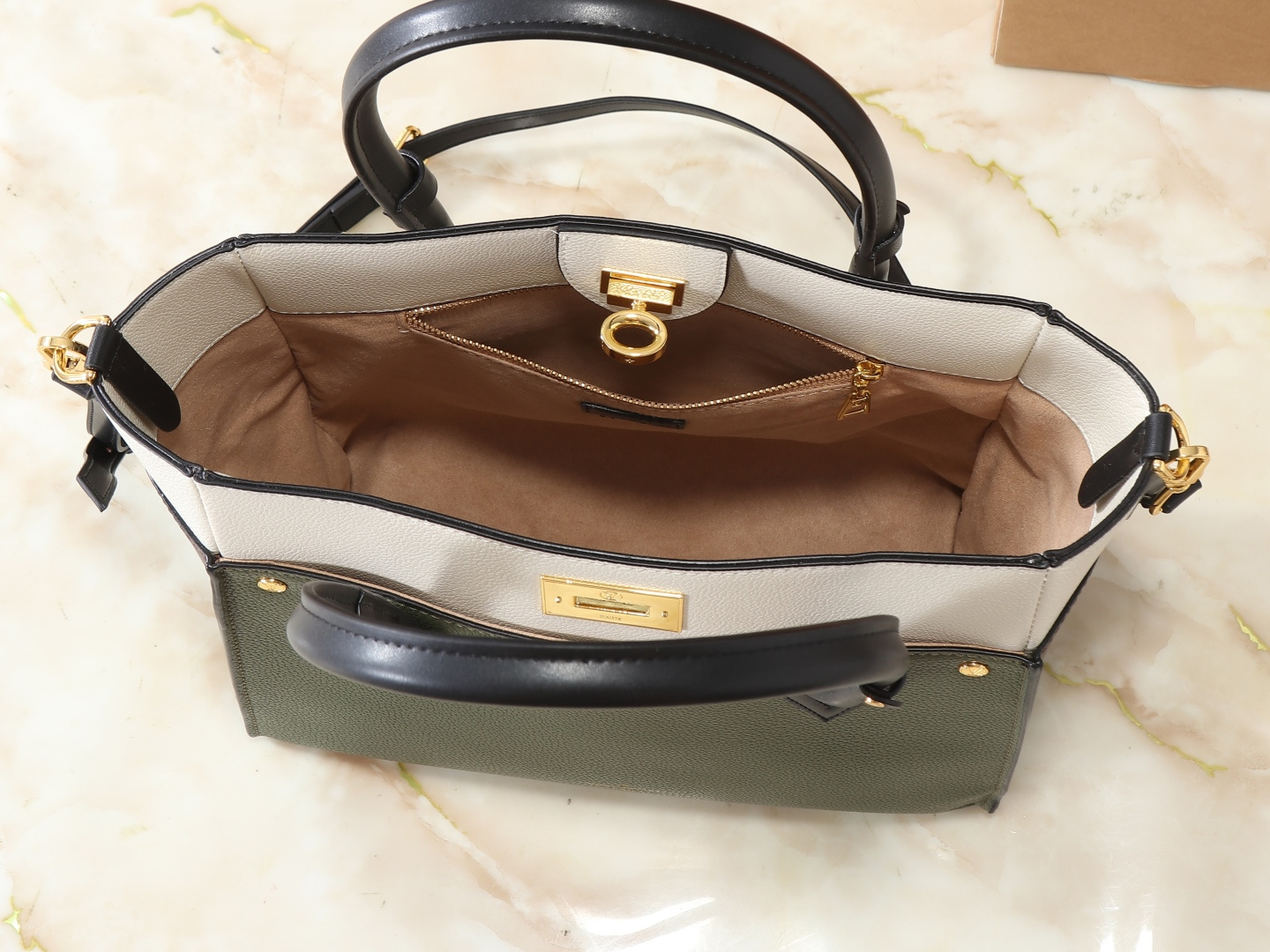 Louis Vuitton Mahina On My Side PM Summer Gold Leather Tote Bag