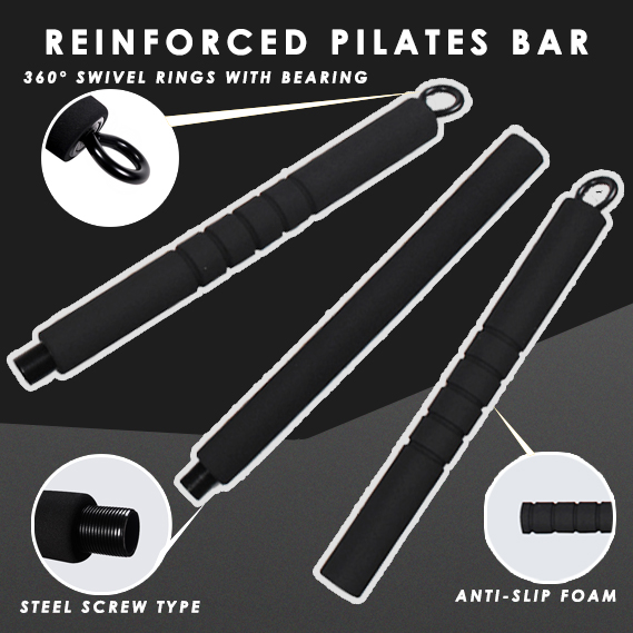 Reinforced Portable Pilates Bar（Detachable Workout Bar）-SilasGo