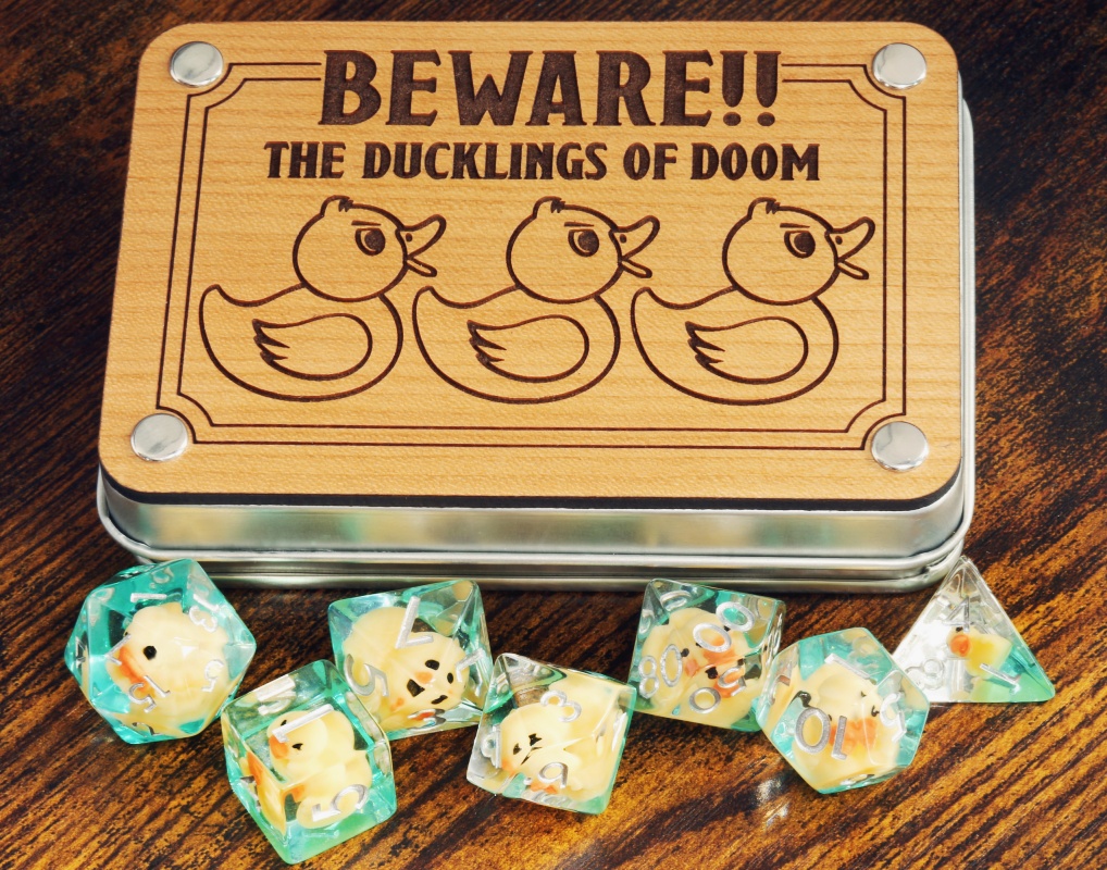 Beware !! The Ducklings Of Doom Dice Set