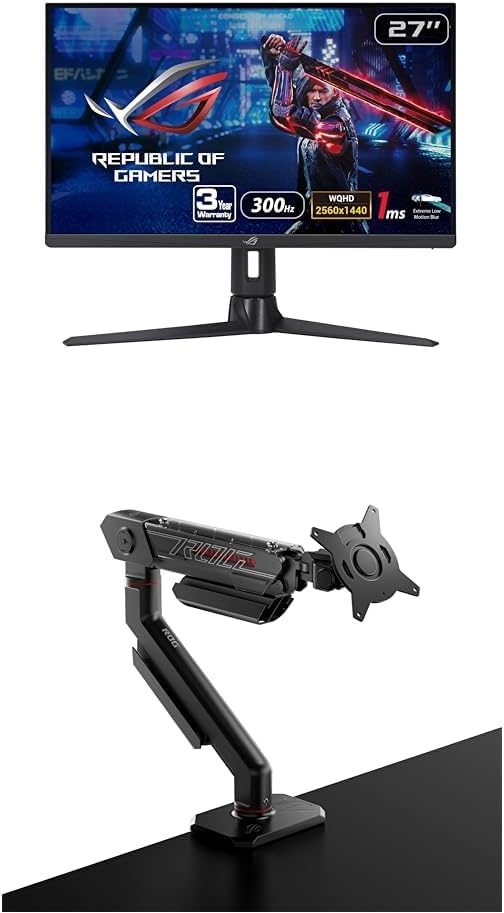 Strix 25” (24.5” viewable) Esports Gaming Monitor (XG259QNS) - Full HD, 380Hz, 0.3ms, Fast IPS, Extreme Low Motion Blur Sync, FreeSync Premium, DisplayWidget, Ergonomic, 3 yr Warranty