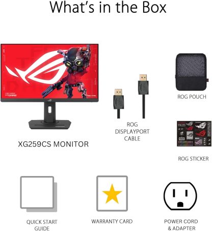   Swift 360Hz 27” 1440P HDR Gaming Monitor (PG27AQN) - QHD (2560 x 1440), Fast IPS, 1ms, G-SYNC, Eye Care, HDMI, DisplayPort, USB, Ergonomic Design, VESA Wall Mountable, HDR10, DisplayHDR600