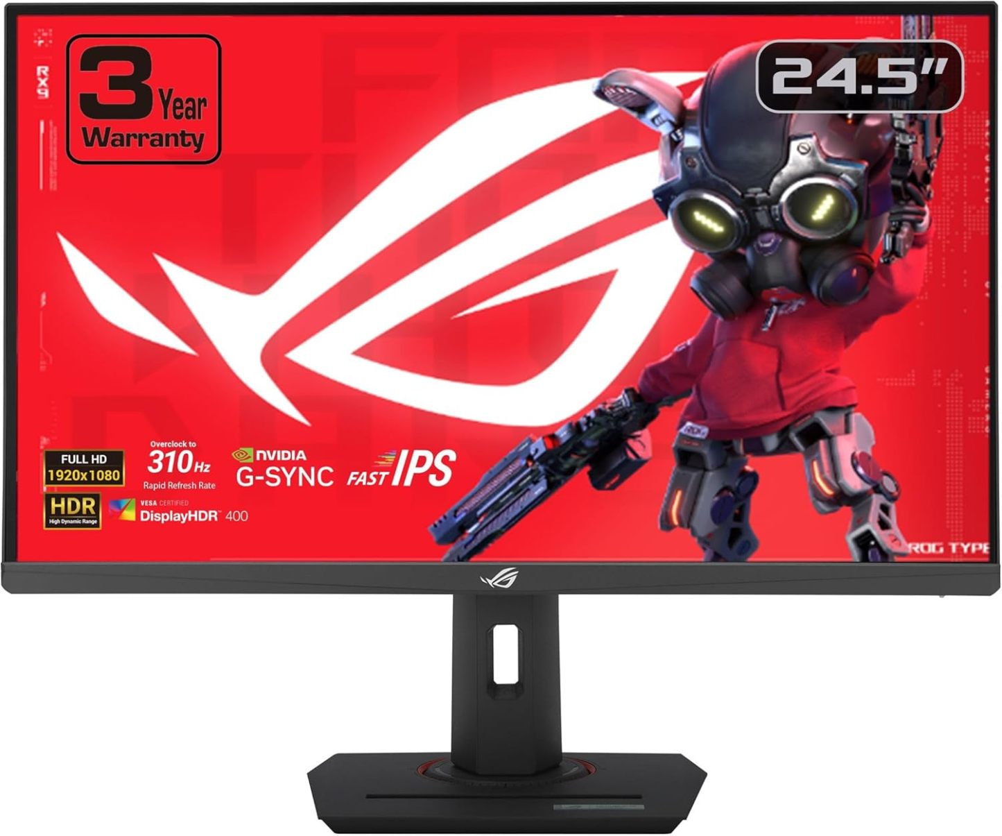   Swift 360Hz 27” 1440P HDR Gaming Monitor (PG27AQN) - QHD (2560 x 1440), Fast IPS, 1ms, G-SYNC, Eye Care, HDMI, DisplayPort, USB, Ergonomic Design, VESA Wall Mountable, HDR10, DisplayHDR600