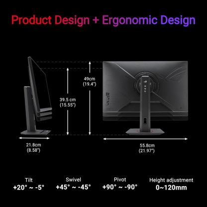   Swift 360Hz 27” 1440P HDR Gaming Monitor (PG27AQN) - QHD (2560 x 1440), Fast IPS, 1ms, G-SYNC, Eye Care, HDMI, DisplayPort, USB, Ergonomic Design, VESA Wall Mountable, HDR10, DisplayHDR600