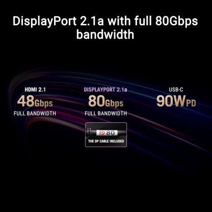 Swift 32” 4K OLED Gaming Monitor (PG32UCDMR) ― 4K (3840 x 2160), QD-OLED, 240Hz, 0.03ms, G-SYNC Compatible, 99% DCI-P3, USB-C 90W, DisplayWidget, DisplayPort 2.1, 3 yr Warranty