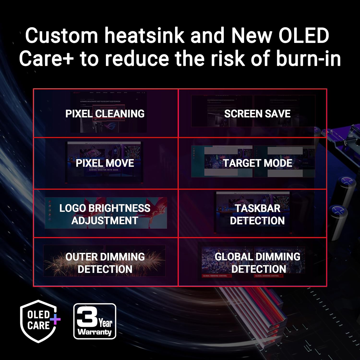   Swift OLED 27” 1440P Gaming Monitor (PG27AQDP) - WOLED, QHD, 480Hz, 0.03ms, G-SYNC Compatible, Custom Heatsink, AI Assistant, DisplayHDR400 True Black, 99% DCI-P3, True 10-bit, DisplayWidget