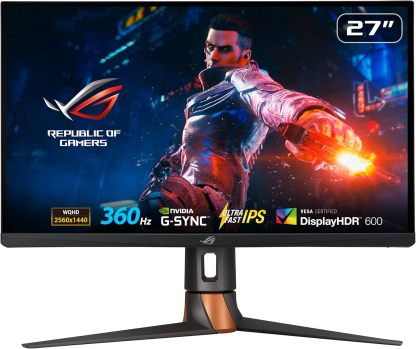   Swift 360Hz 27” 1440P HDR Gaming Monitor (PG27AQN) - QHD (2560 x 1440), Fast IPS, 1ms, G-SYNC, Eye Care, HDMI, DisplayPort, USB, Ergonomic Design, VESA Wall Mountable, HDR10, DisplayHDR600