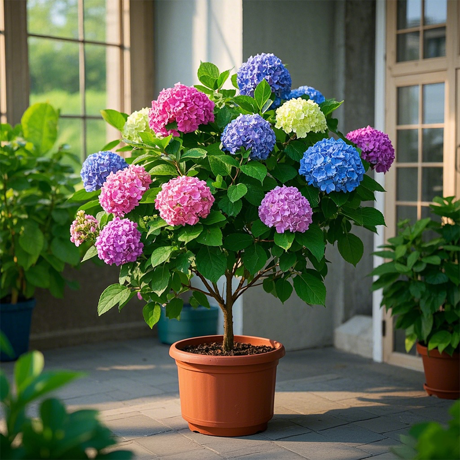 Potted Hydrangea Tree