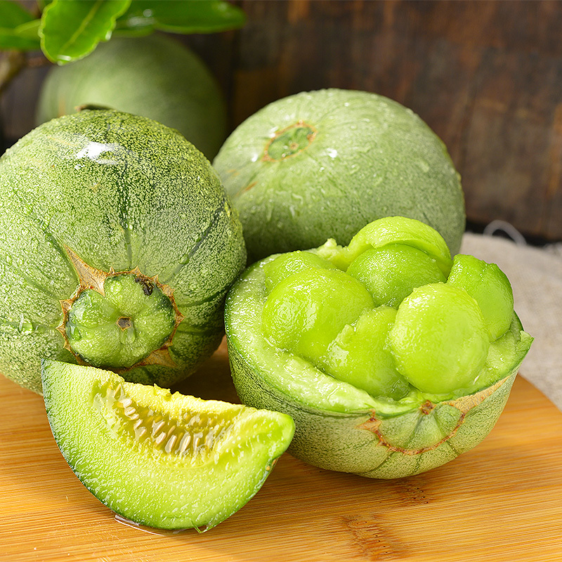 🍈Fresh Fruit Emerald Melon-Lvbao Melon Seeds