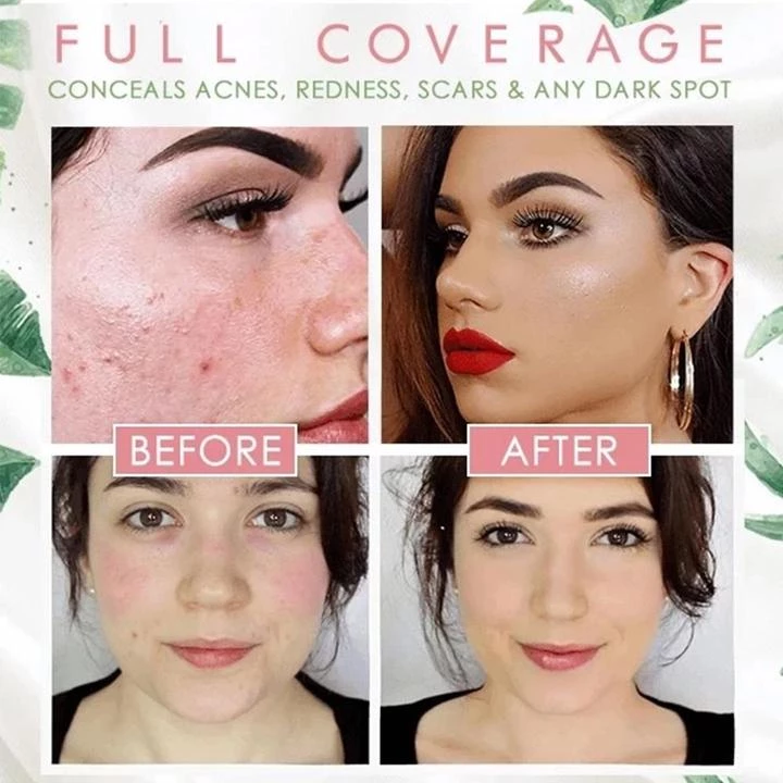 Waterproof CC Cream With Mushroom Head Makeup Brush - 2023